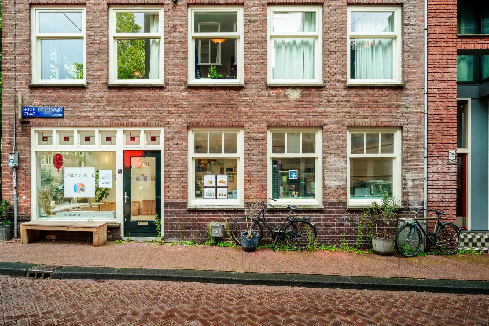 Vooraanzicht van het pand — Eerste Looiersdwarsstraat 28